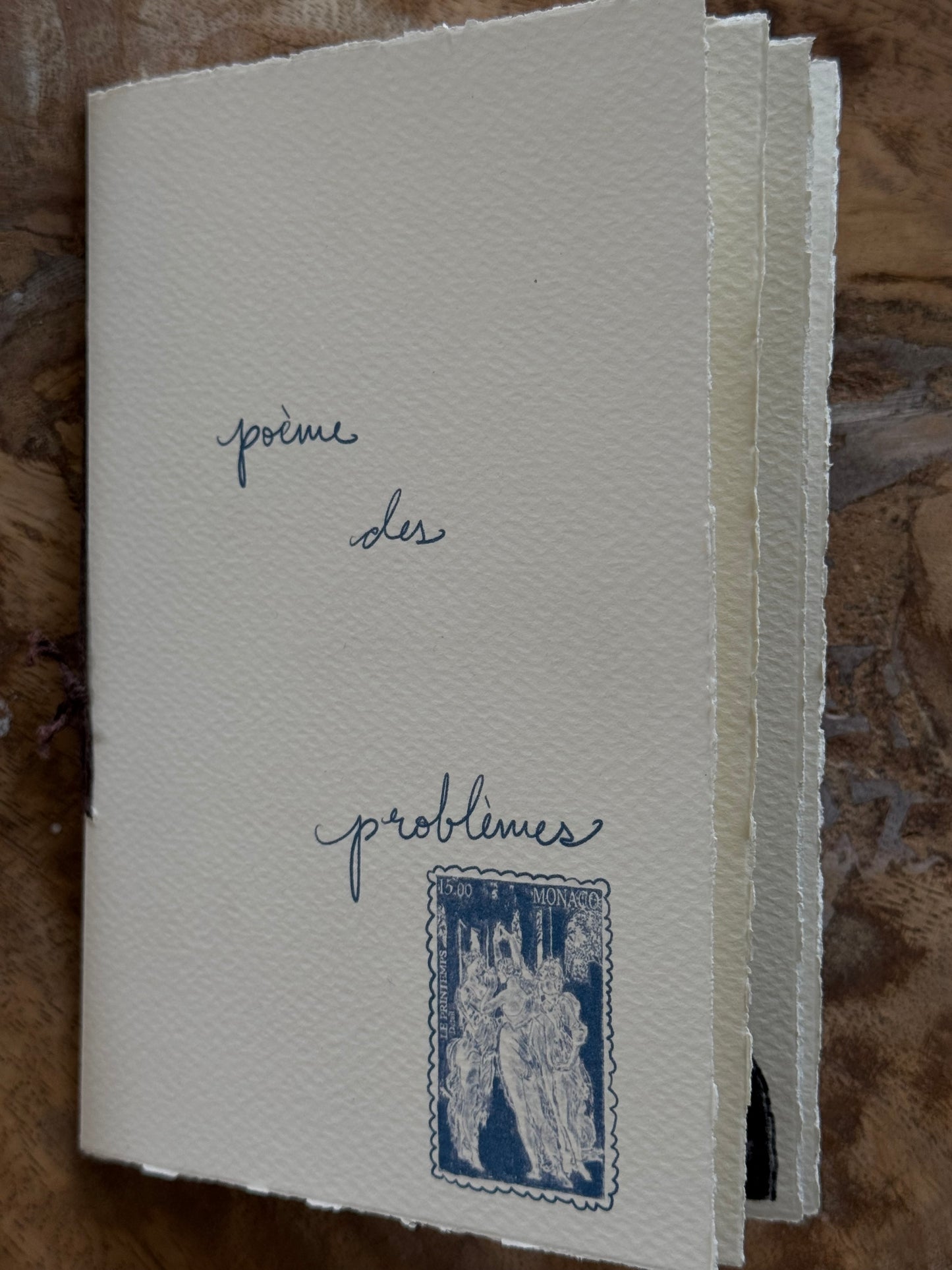 poème de problèmes art book